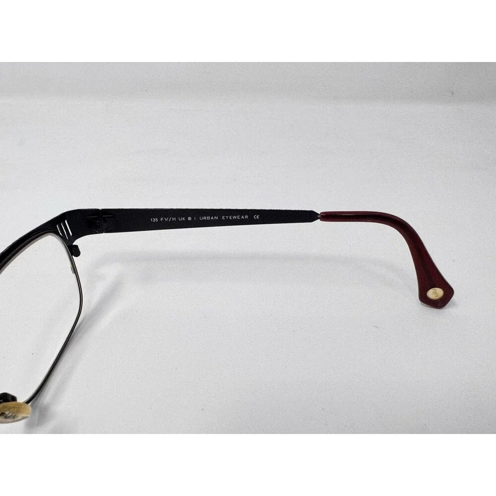 FYSH 3435 463 Eyeglass Frames Only 52-18-135 Red Black Urban Eyewear